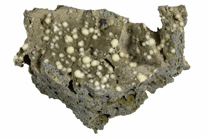 Globular Yellow Calcite Formations on Basalt - Italy #325607